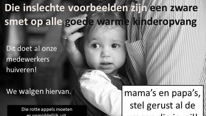 Kinderopvang in negatief daglicht 57